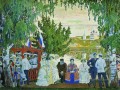 festive gathering 1910 Boris Mikhailovich Kustodiev